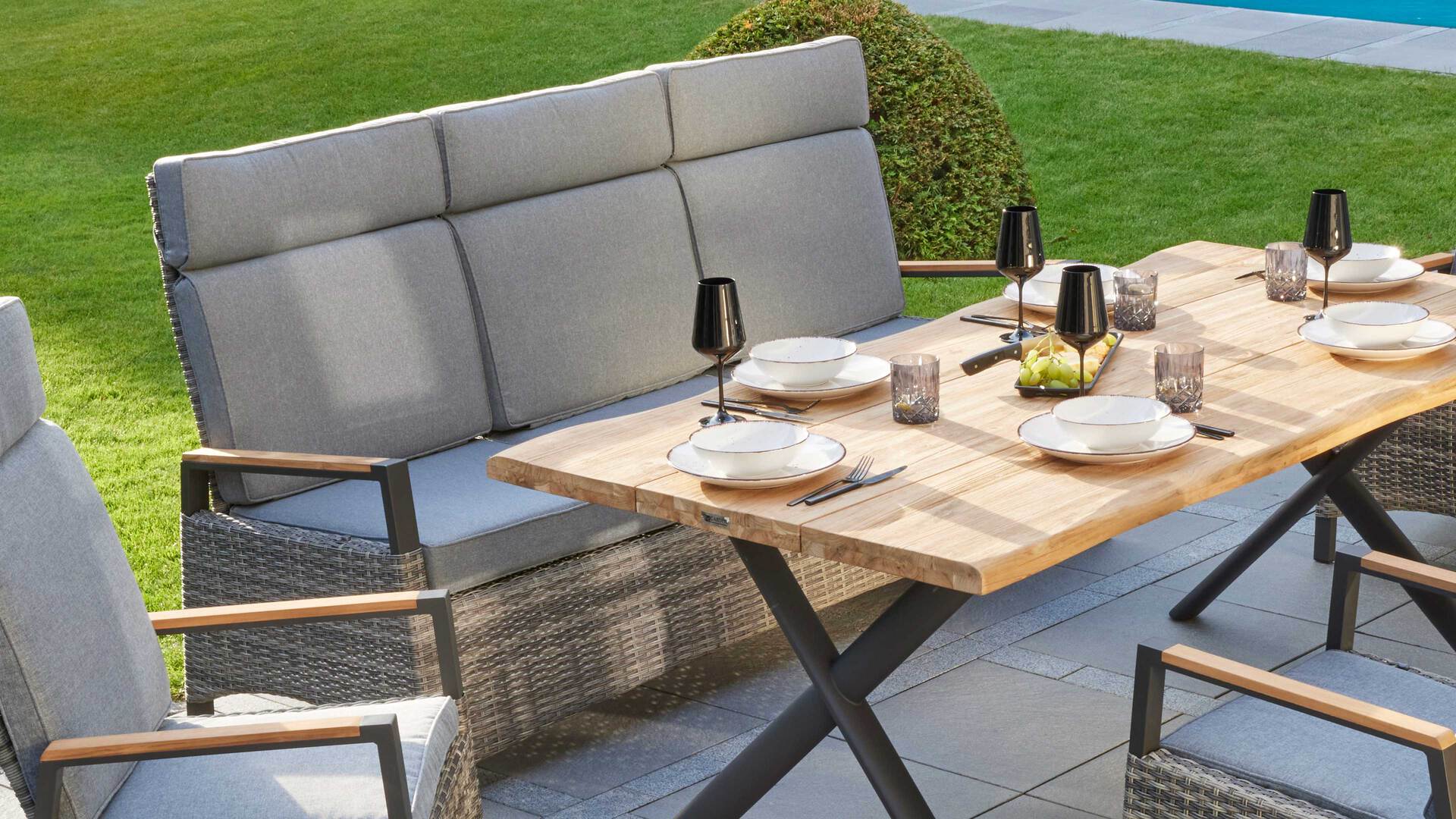 Gartenmöbel Serie Keramo - Dining-Relaxsofa