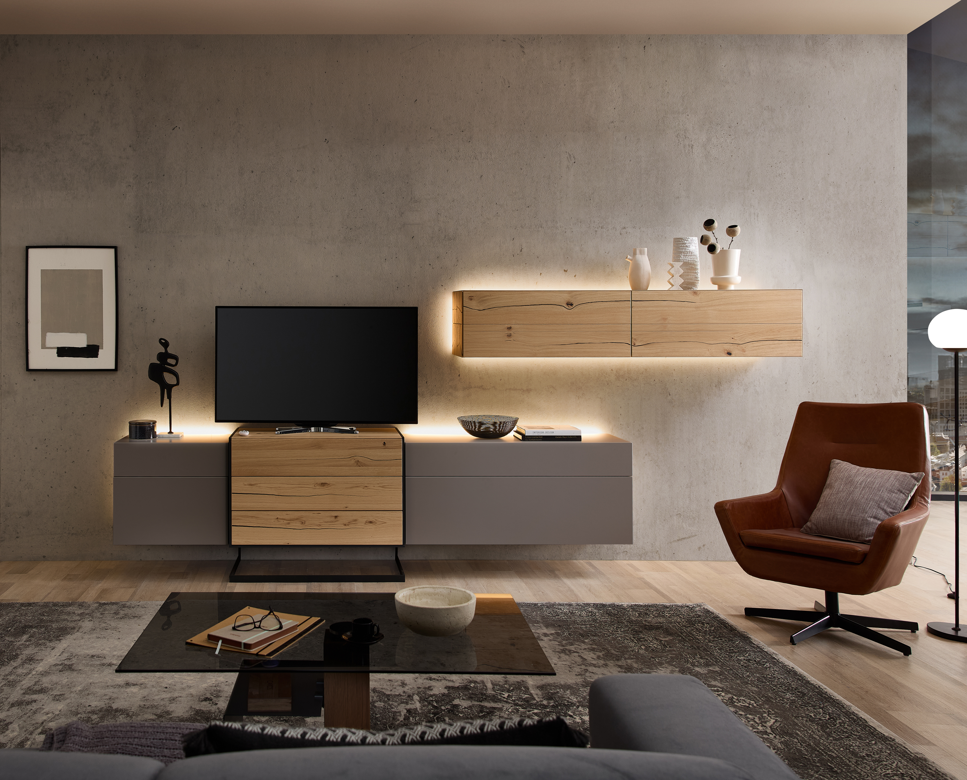 Anbauwand "Media Design"