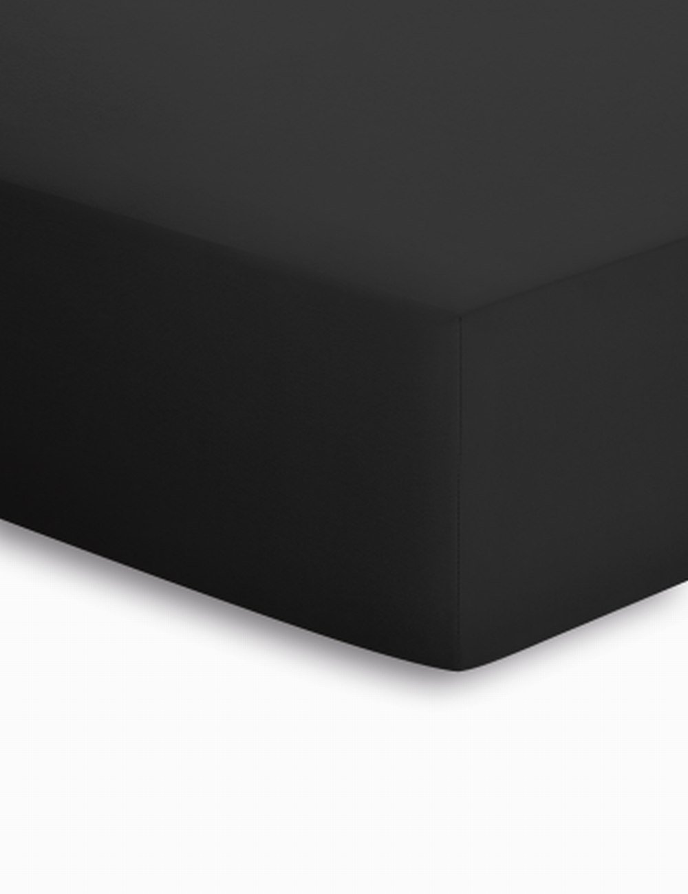 Schlafgut Laken 90 x 190 - 100 x 200 cm  - schwarz - ca. 90 cm