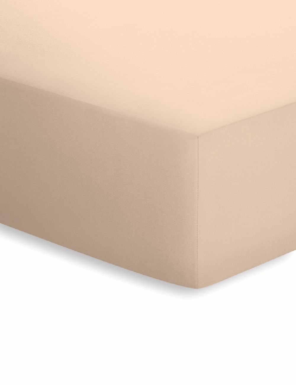 Schlafgut Laken 90 x 190 - 100 x 200 cm  - beige - ca. 90 cm