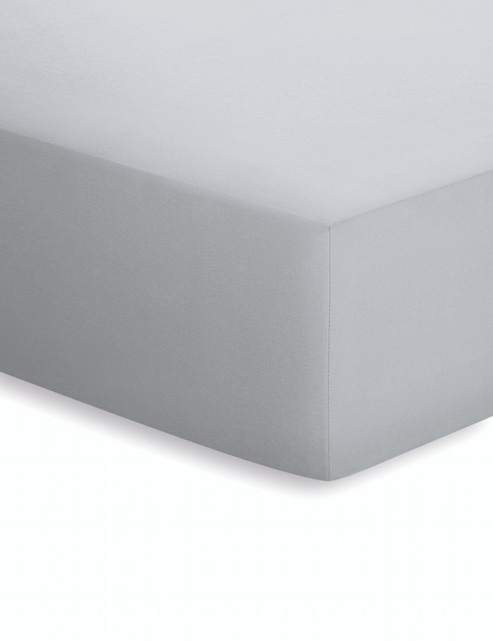 Schlafgut Mako-Jersey Spannbetttuch  - platin - ca. 180 cm