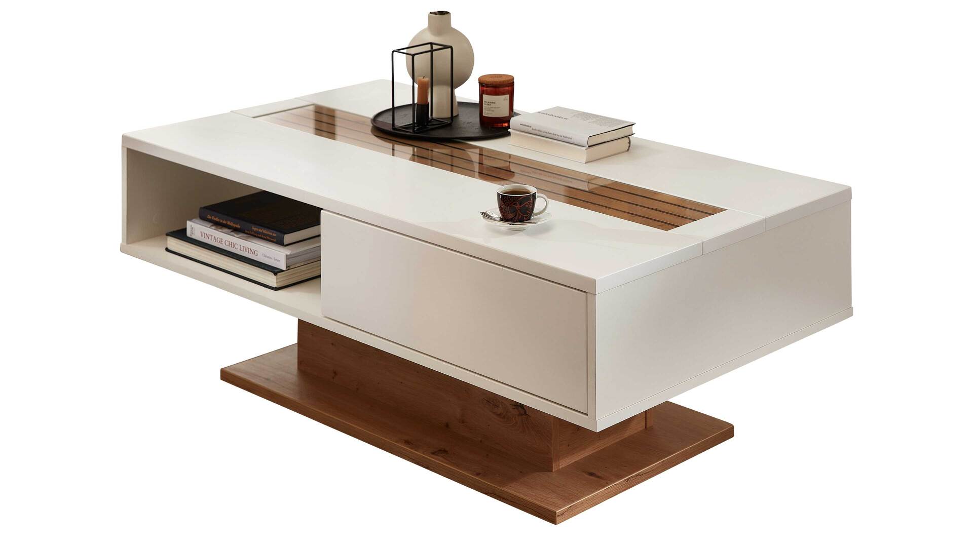 MIVIVO Wohnprogramm Fresno - Couchtisch mit Schublade