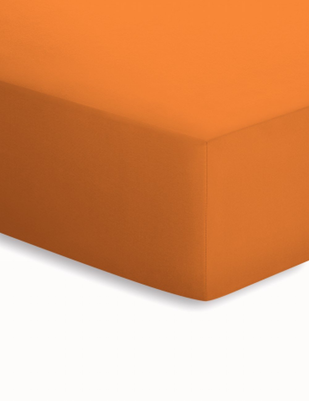 Schlafgut Laken 90 x 190 - 100 x 200 cm  - orange - ca. 90 cm