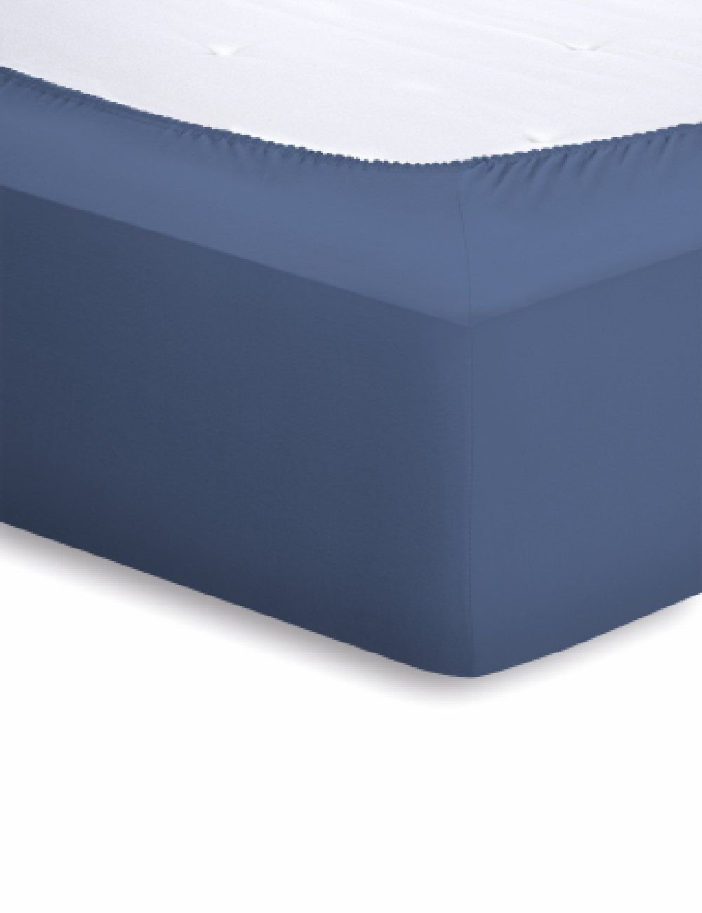 Schlafgut Mako-Jersey Spannbetttuch  - jeans - ca. 90 cm
