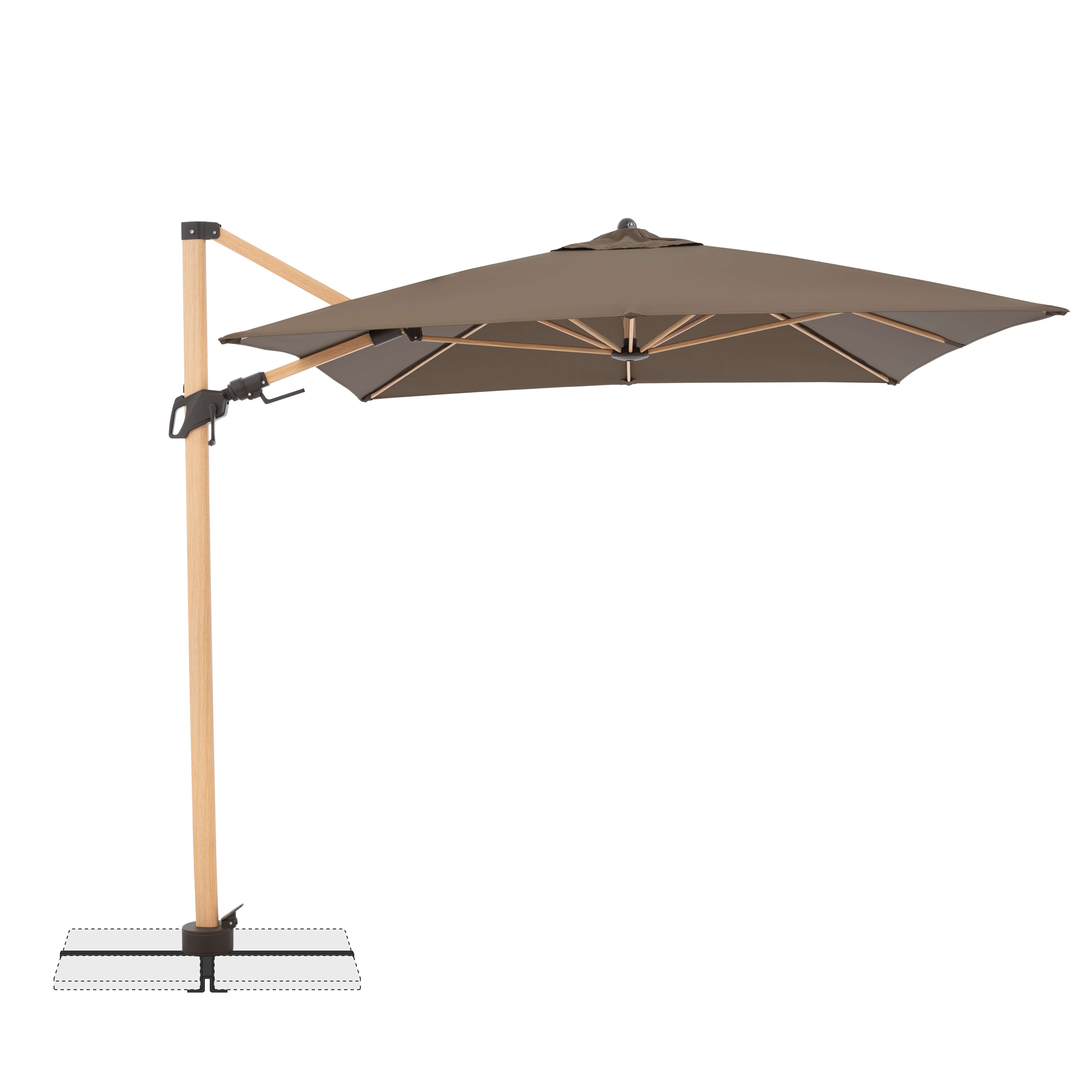 Pendelschirm "Alu Wood"