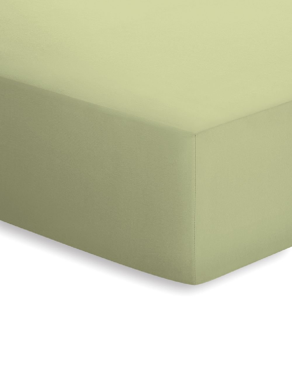 Schlafgut Jersey-Elasthan Spannbetttuch  - lind - ca. 90 cm