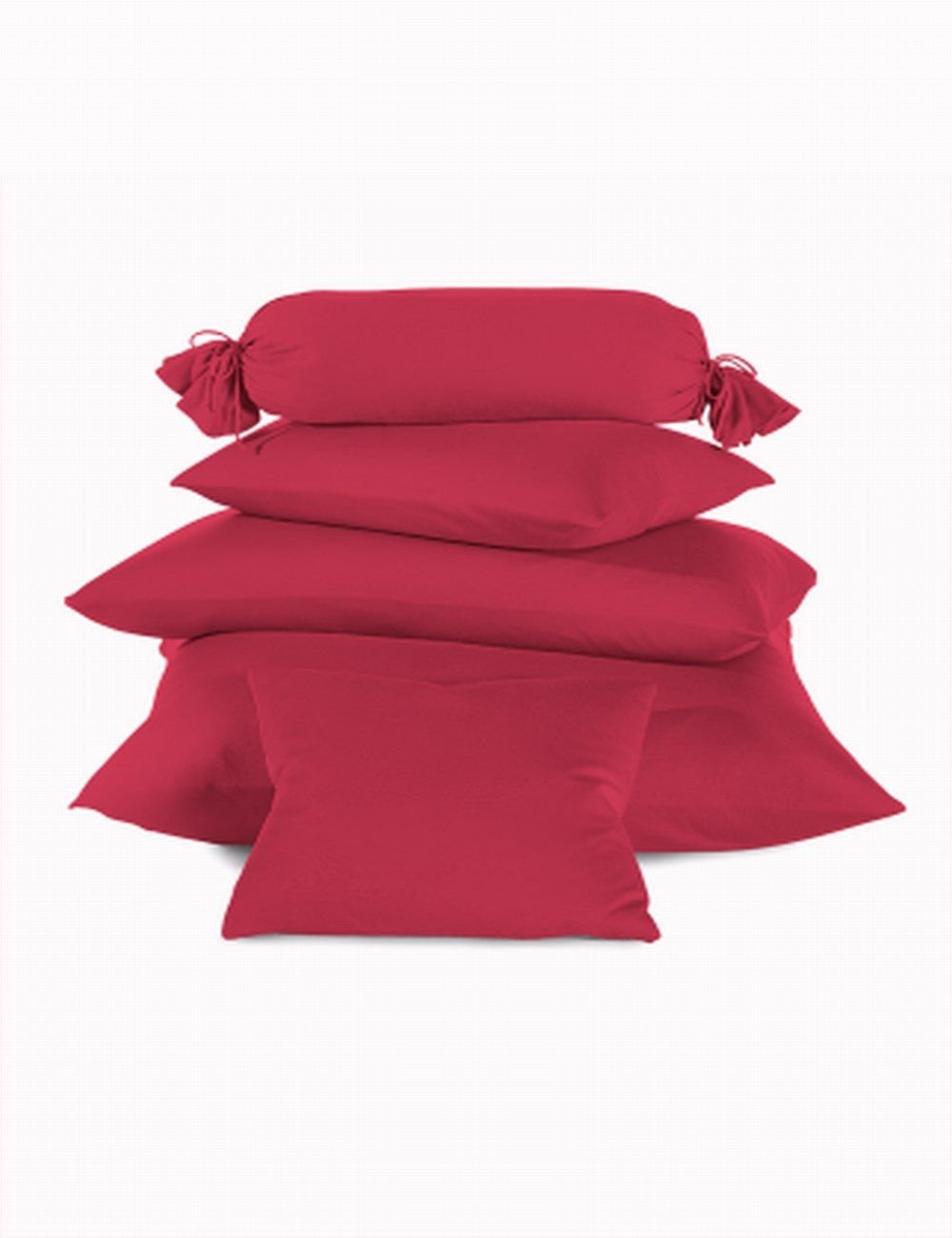 Schlafgut Mako-Jersey Kissen  - kirsche - ca. 40 cm