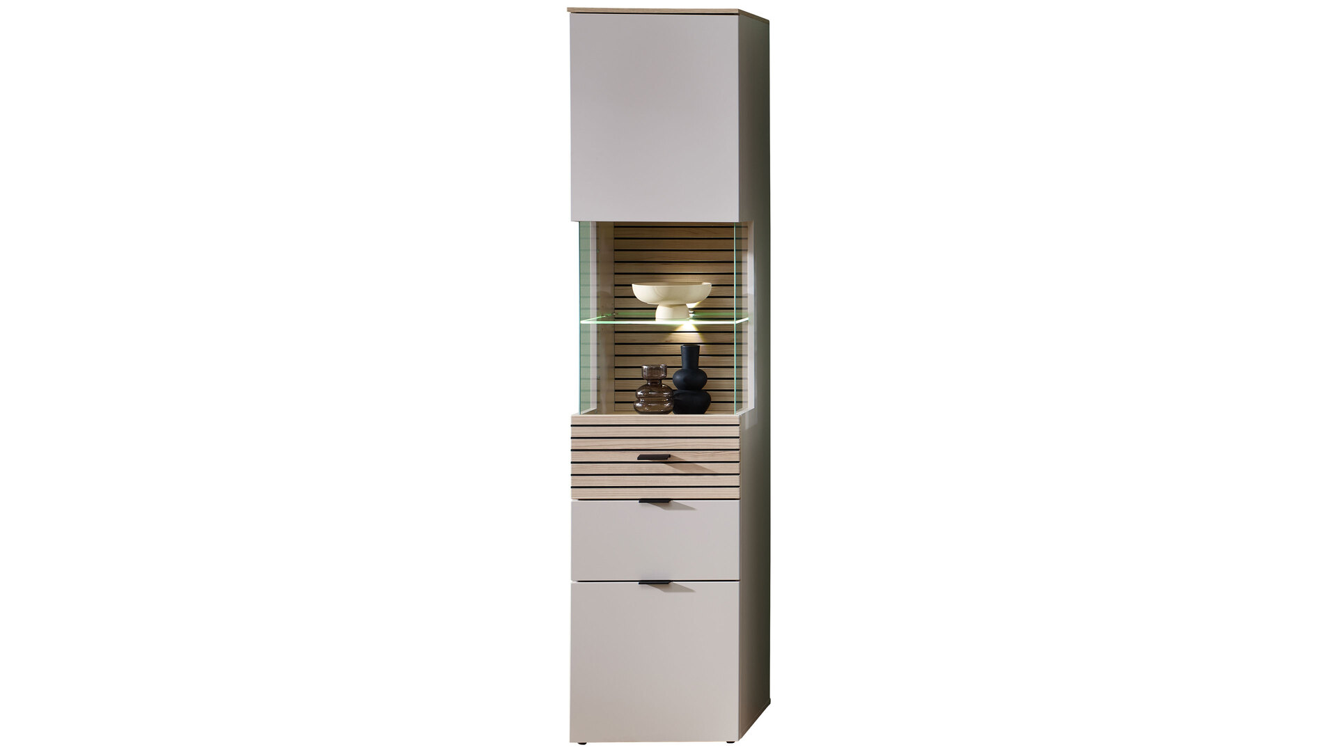 Wohnzimmer Serie Ina - Vitrine mit Beleuchtung