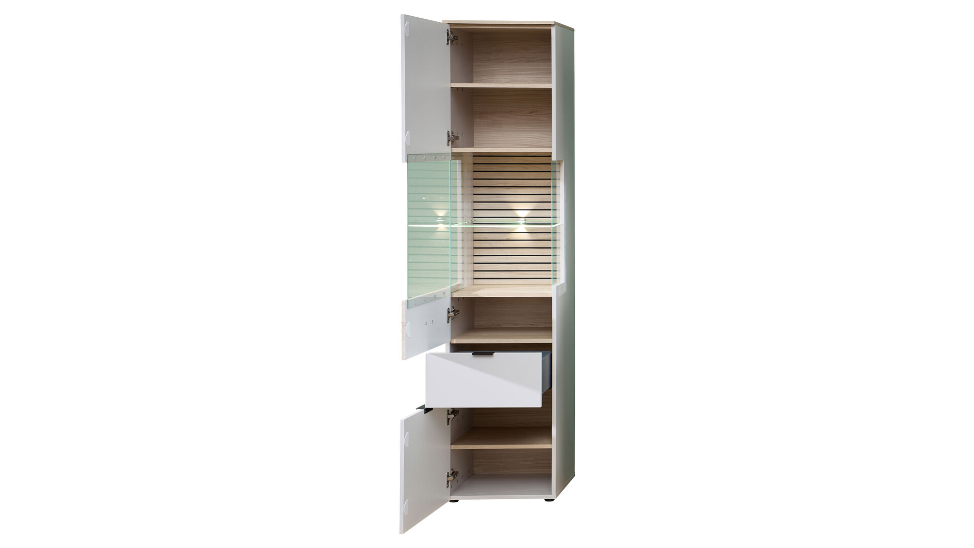 Wohnzimmer Serie Ina - Vitrine mit Beleuchtung
