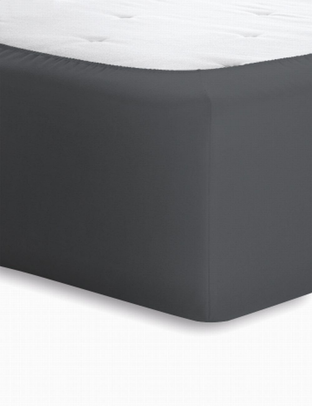 Schlafgut Jersey-Elasthan Boxspring  - titan - ca. 140 cm