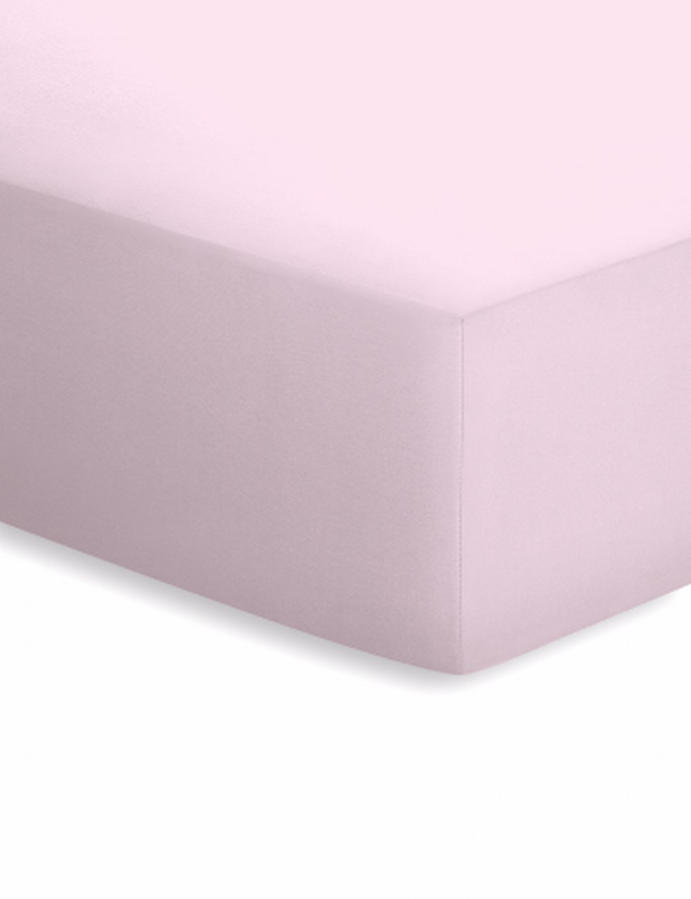 Schlafgut Laken 90 x 190 - 100 x 200 cm  - zartrosa - ca. 90 cm