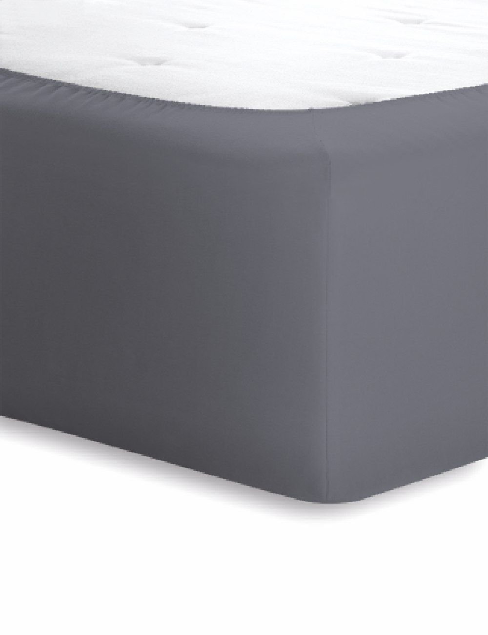 Schlafgut Jersey-Elasthan Boxspring  - graphit - ca. 90 cm