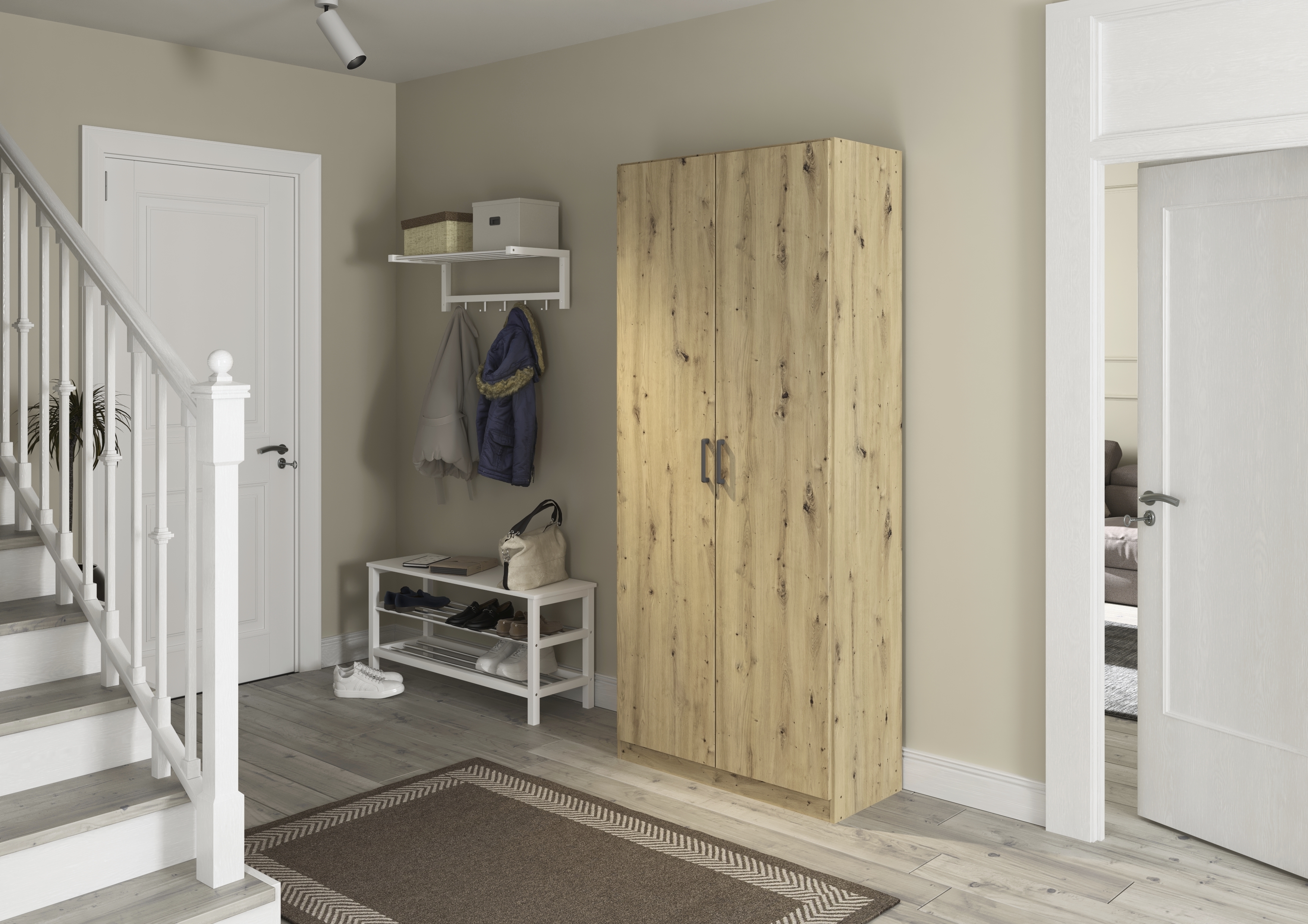 Drehtürenschrank "Multitalent"