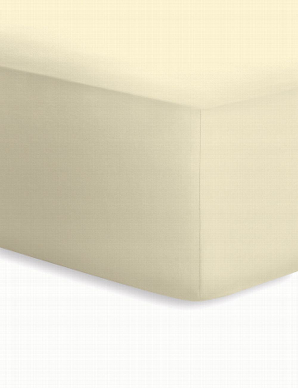 Schlafgut Jersey-Elasthan Boxspring  - ecru - ca. 90 cm