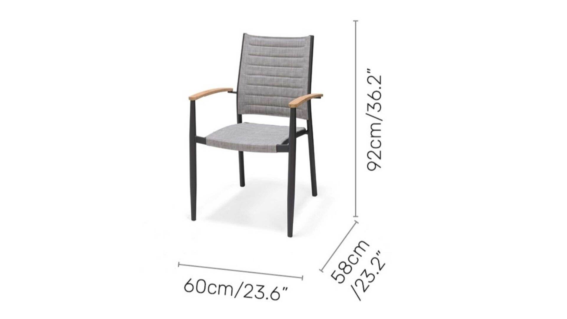 LifestyleGarden® Gartenmöbel Serie Topaz - Stapelstuhl