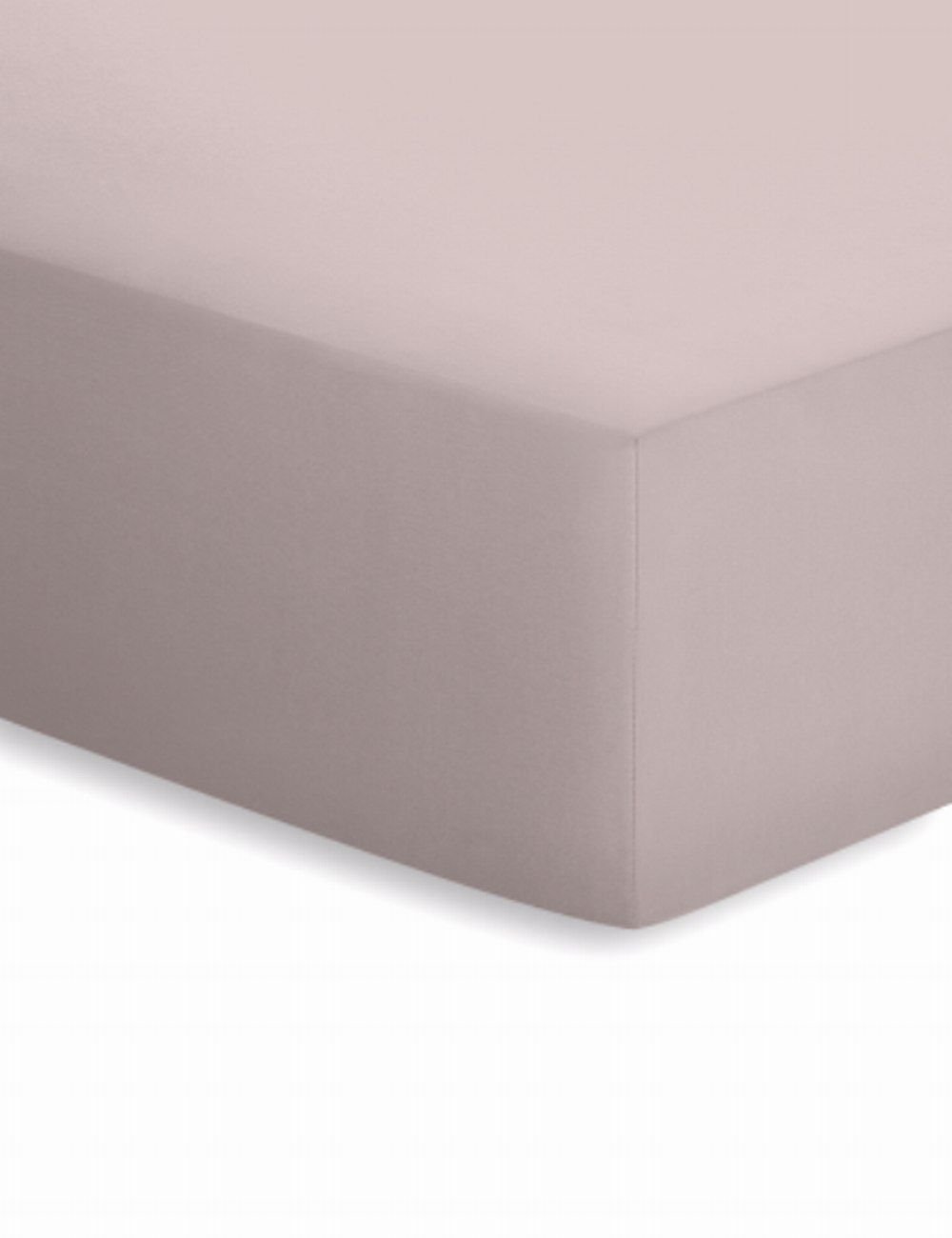 Schlafgut Mako-Jersey Spannbetttuch  - kiesel - ca. 140 cm