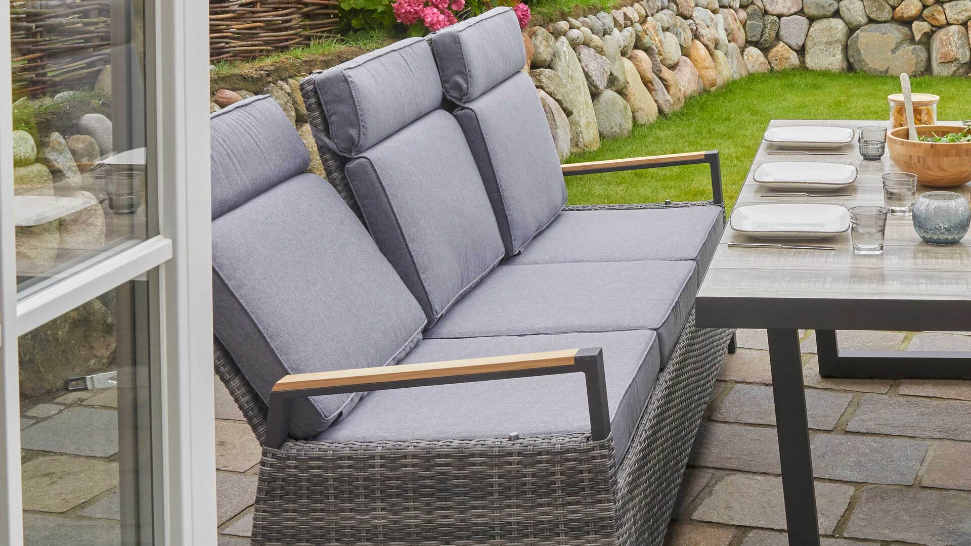 Gartenmöbel Serie Keramo - Dining-Relaxsofa