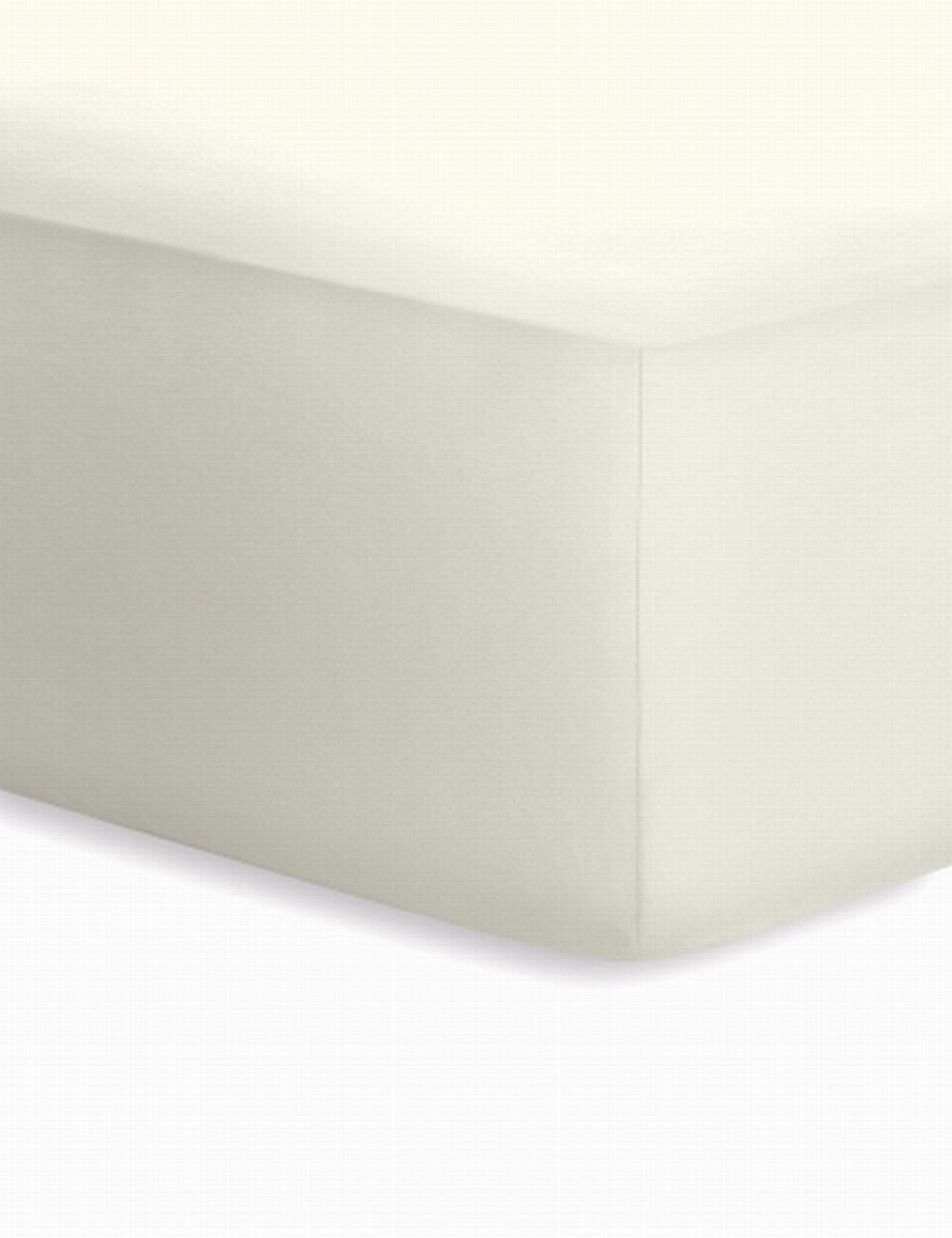 Schlafgut Jersey-Elasthan Boxspring  - wollweiss - ca. 140 cm