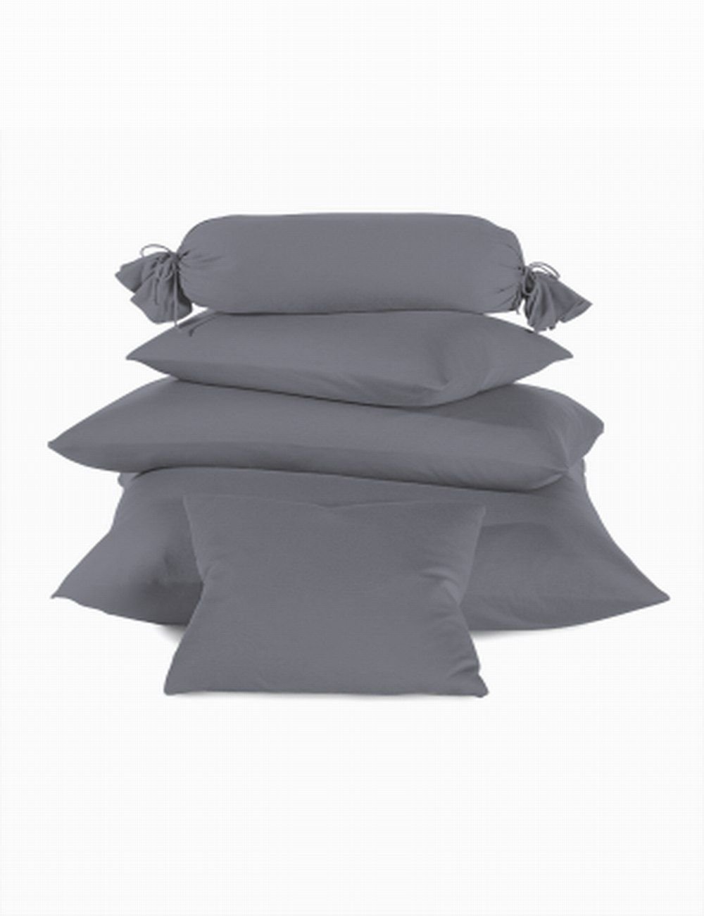 Schlafgut Mako-Jersey Kissen  - graphit - ca. 40 cm