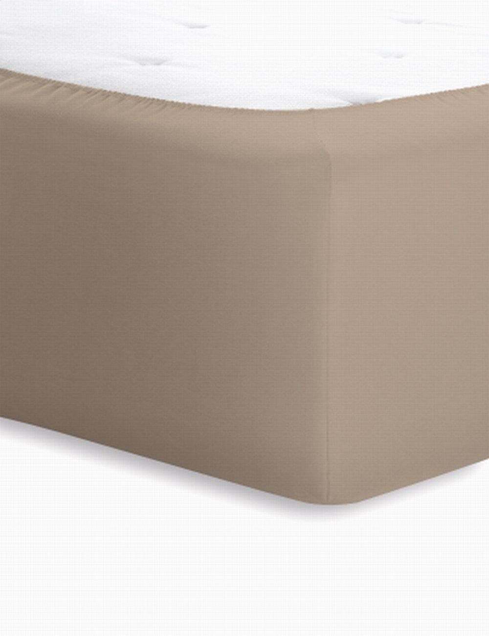 Schlafgut Jersey-Elasthan Boxspring  - taupe - ca. 180 cm