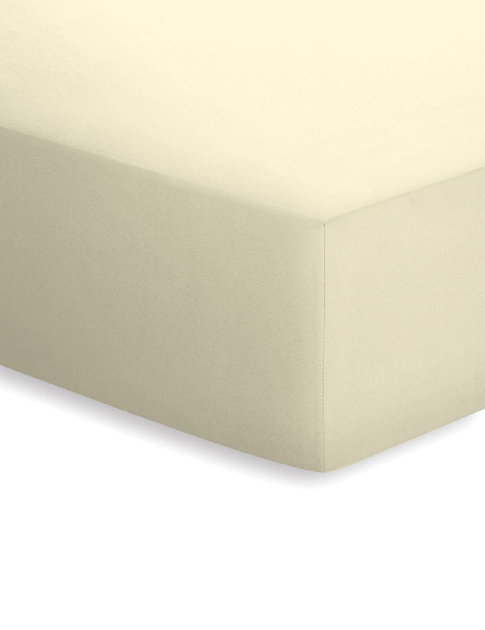 Schlafgut Jersey-Elasthan Spannbetttuch  - ecru - ca. 140 cm