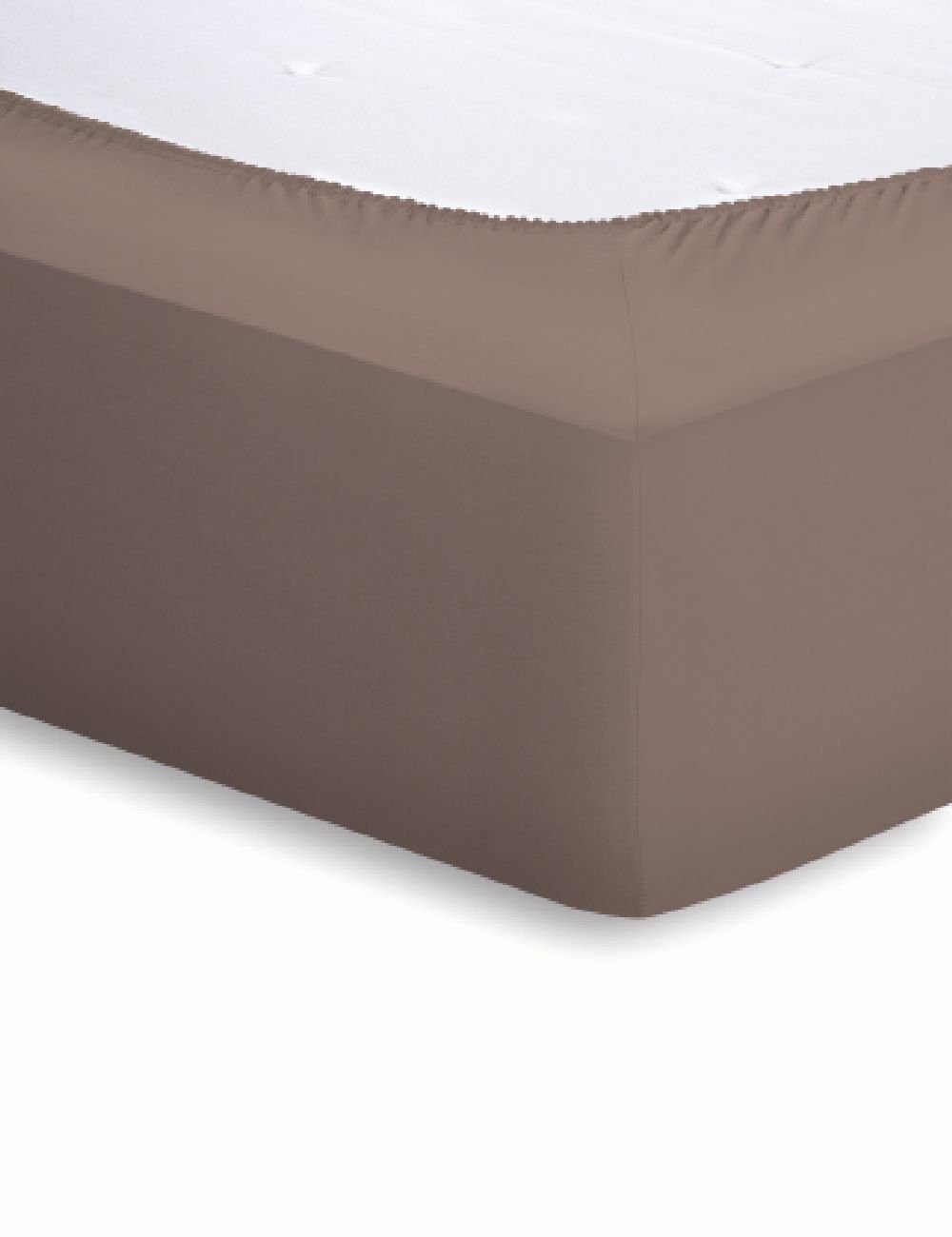 Schlafgut Jersey-Elasthan Spannbetttuch  - nuss - ca. 90 cm