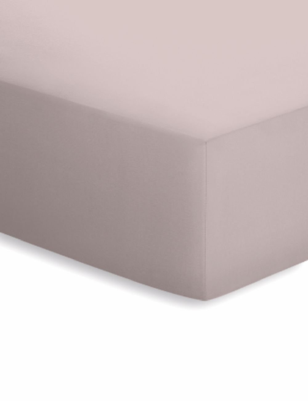 Schlafgut Jersey-Elasthan Spannbetttuch  - kiesel - ca. 140 cm
