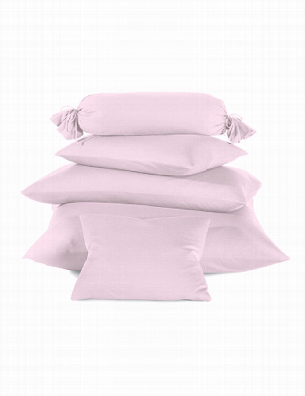 Schlafgut Mako-Jersey Kissen  - zartrosa - ca. 40 cm