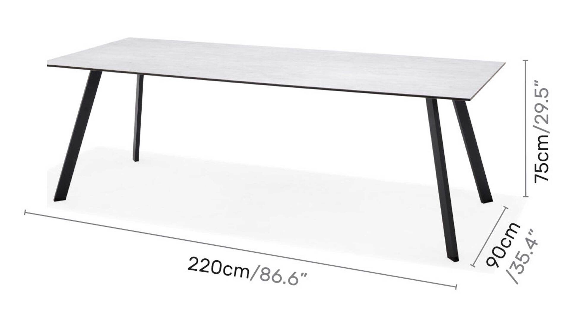 LifestyleGarden® Gartenmöbel Serie Opal - Esstisch
