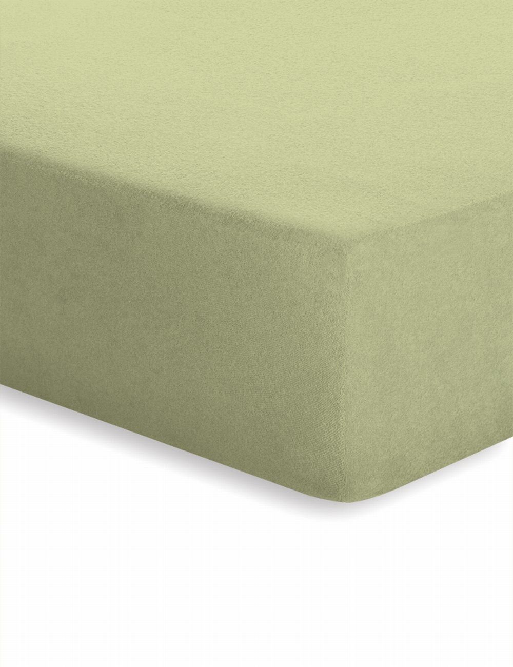 Schlafgut Frottee-Stretch Spannbetttuch  - lind - ca. 90 cm