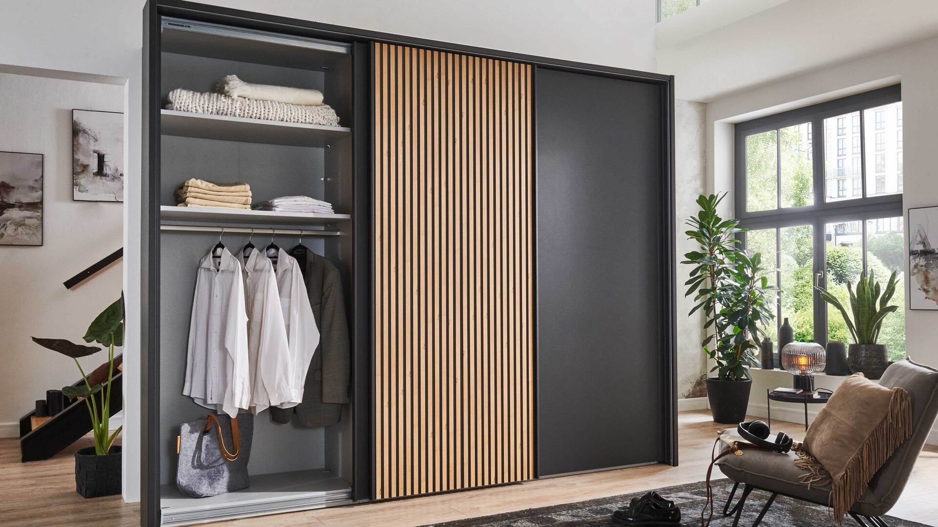 WIEMANN Schlafzimmerserie Denver - Schwebetürenschrank