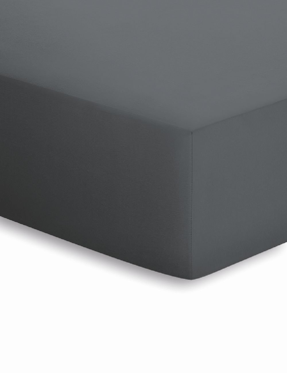 Schlafgut Jersey-Elasthan Spannbetttuch  - titan - ca. 140 cm