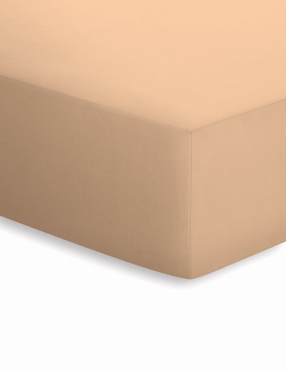 Schlafgut Mako-Jersey Spannbetttuch  - tussah - ca. 140 cm