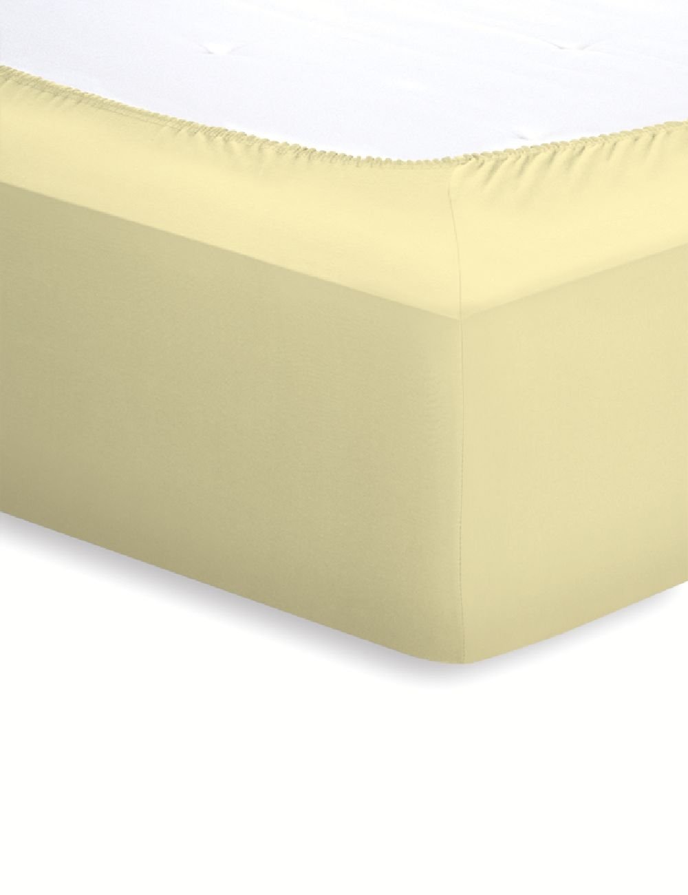 Schlafgut Jersey-Elasthan Spannbetttuch  - kamille - ca. 140 cm