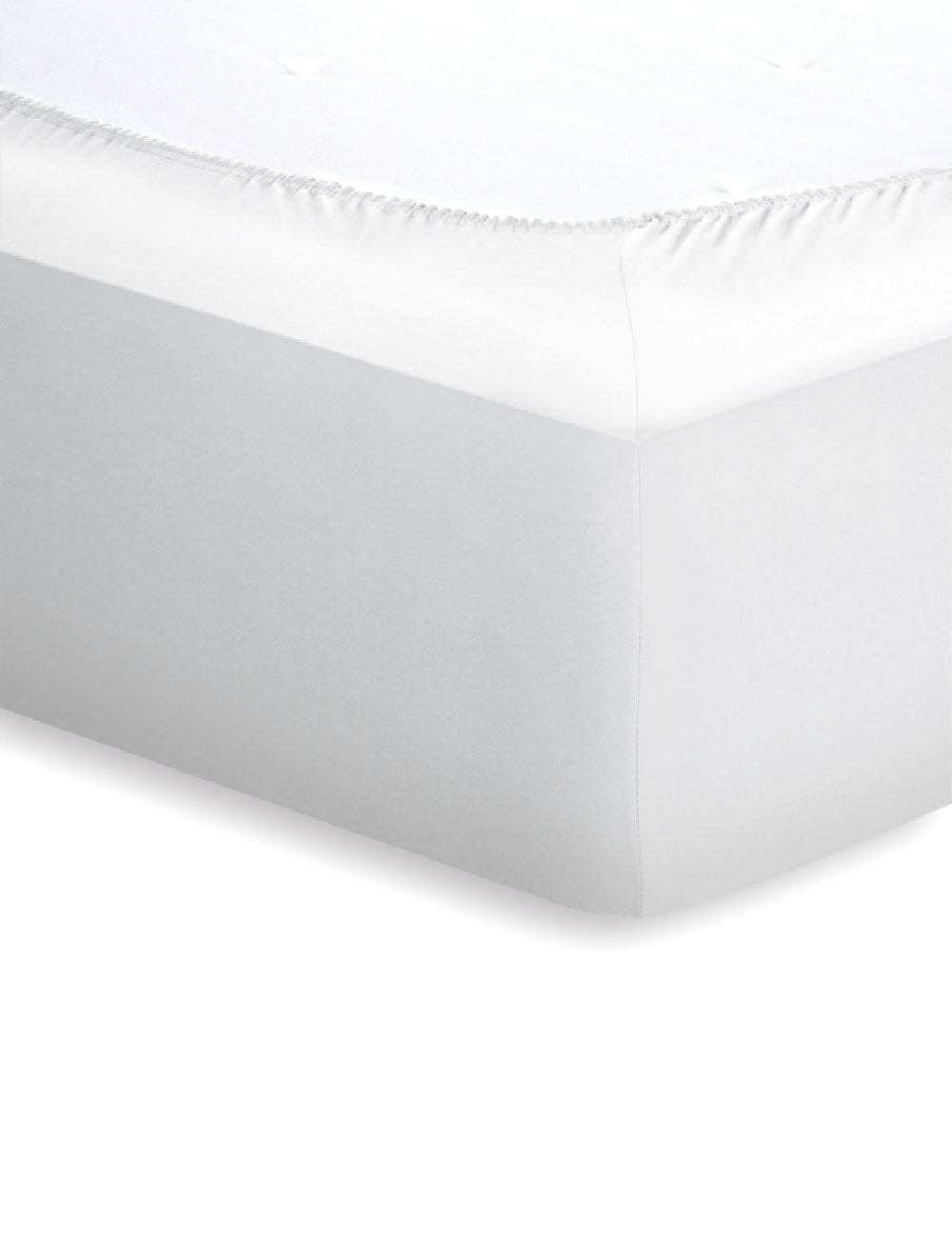 Schlafgut Jersey-Elasthan Spannbetttuch  - weiss - ca. 90 cm