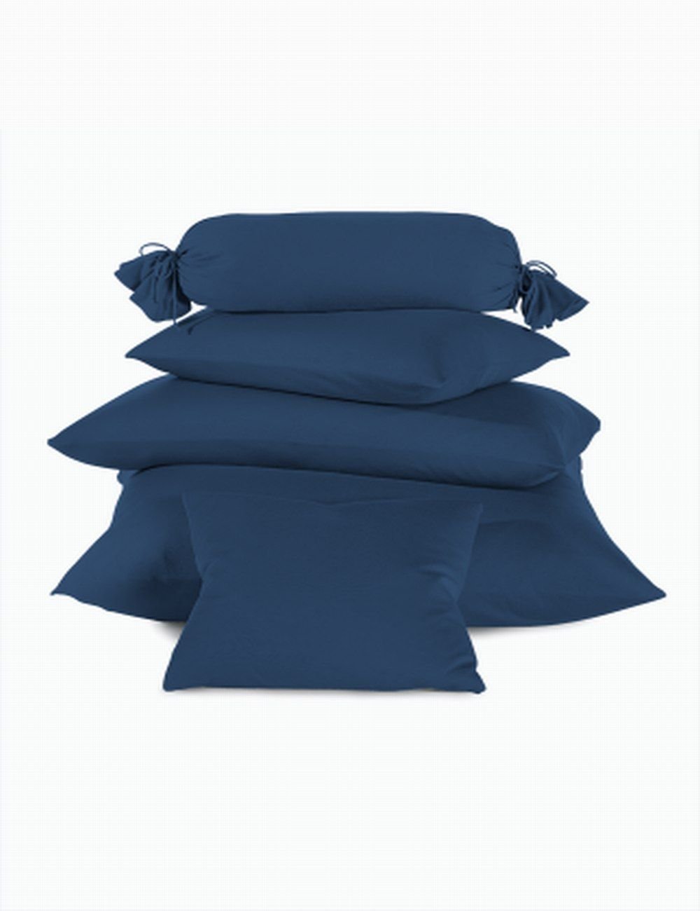 Schlafgut Mako-Jersey Kissen  - marine - ca. 40 cm